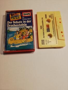 TKKG Folge 19 Der Schatz in der Drachenhöhle Gelb 515736.6 Europa(Cover beschädigt)